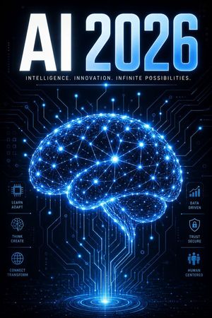 2026 年未来感 AI 科技海报