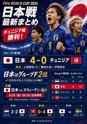 日本世界杯比赛总结海报