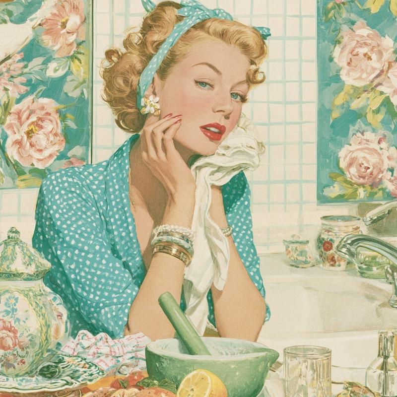 an advertisement for home wear or make up in...