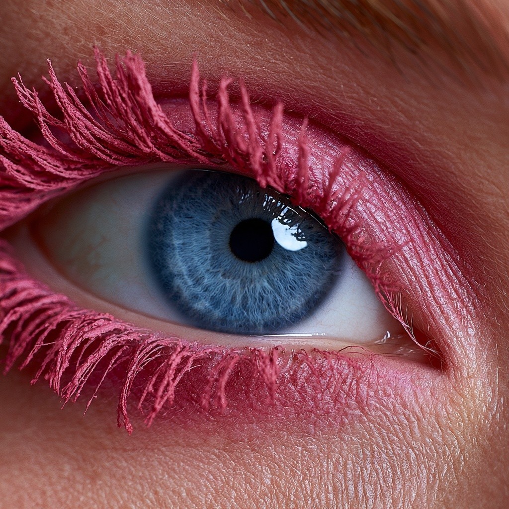 Ultra macro hyper detailed photograph of a single human...