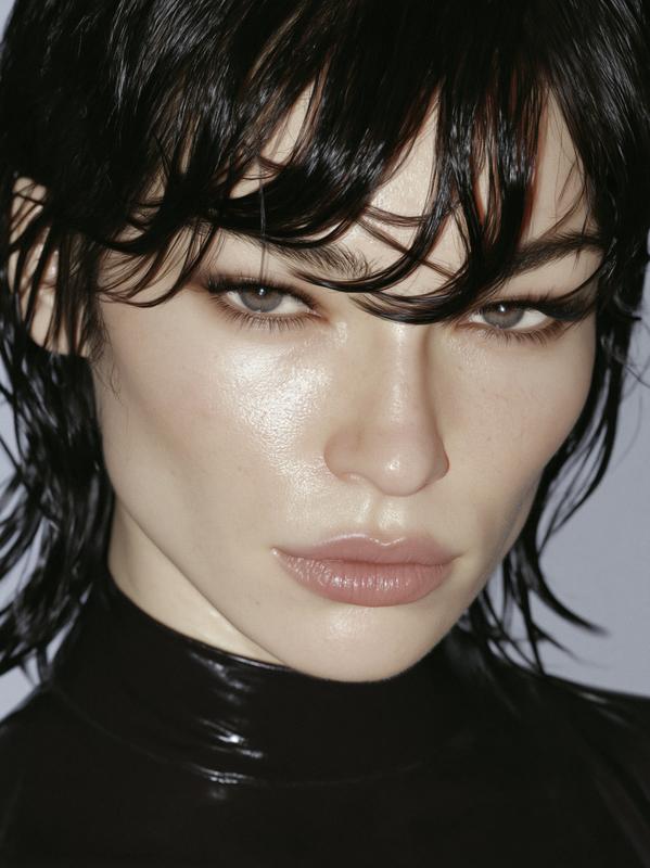 Hyper-realistic portrait of a woman with cool charisma and...