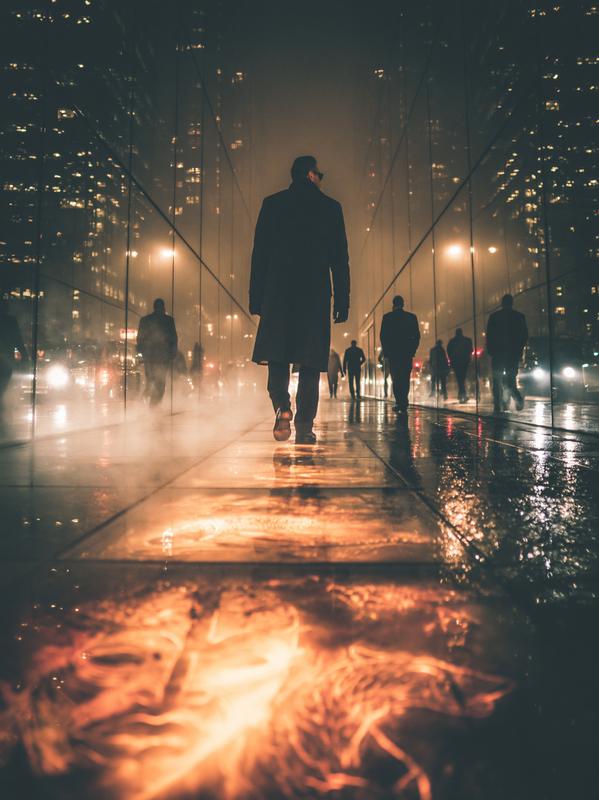 Ultra cinematic neo noir Sin City style Duotone world...