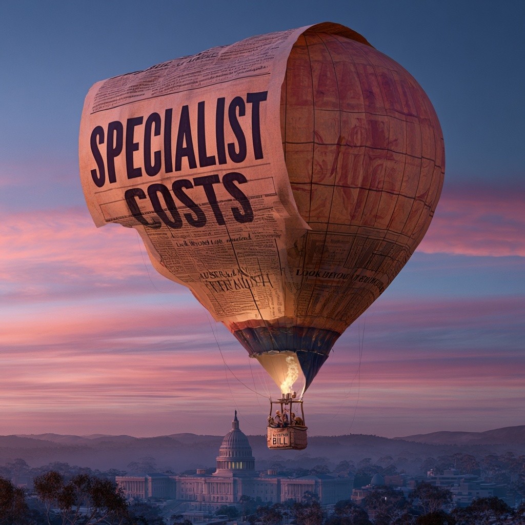 a giant hot air balloon shaped like a bill...