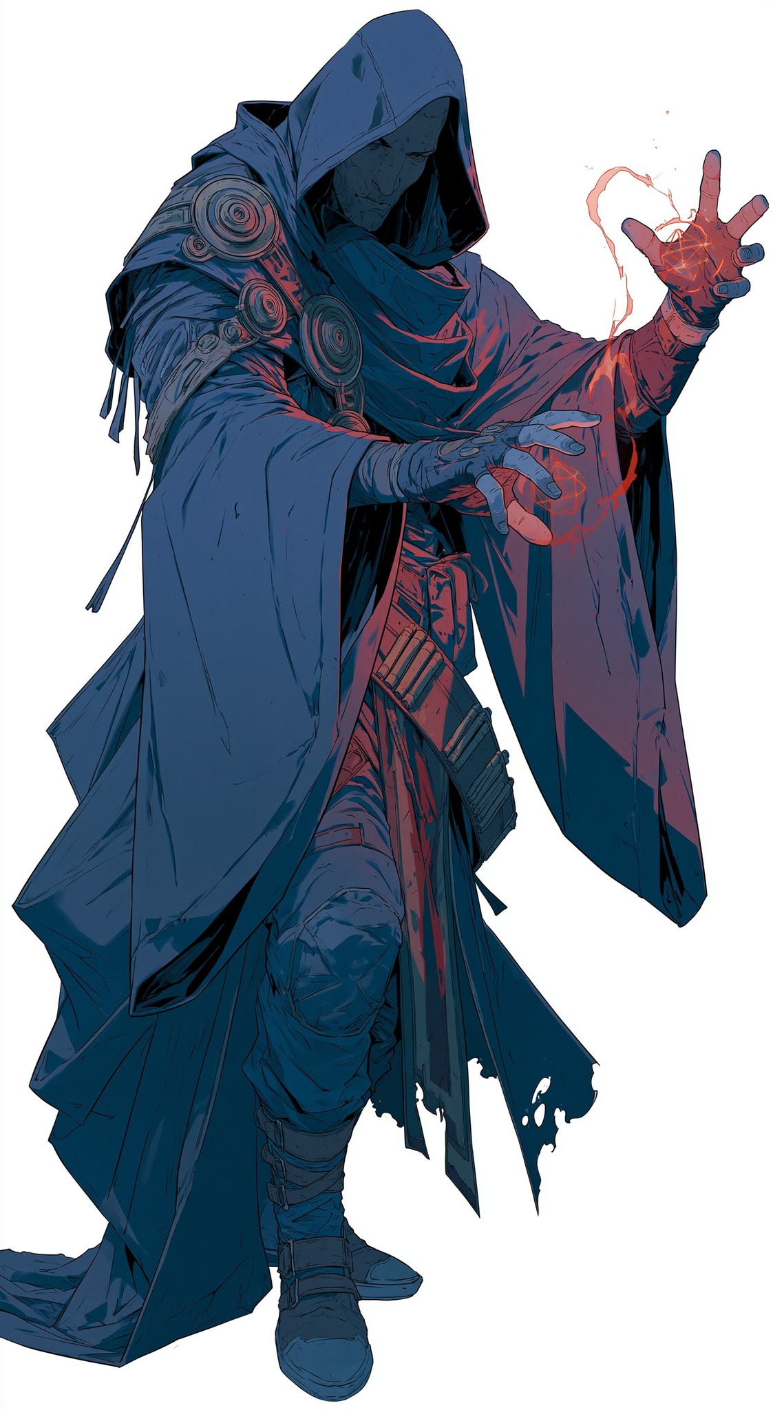 mysterious hooded figure of the mage from the comic...