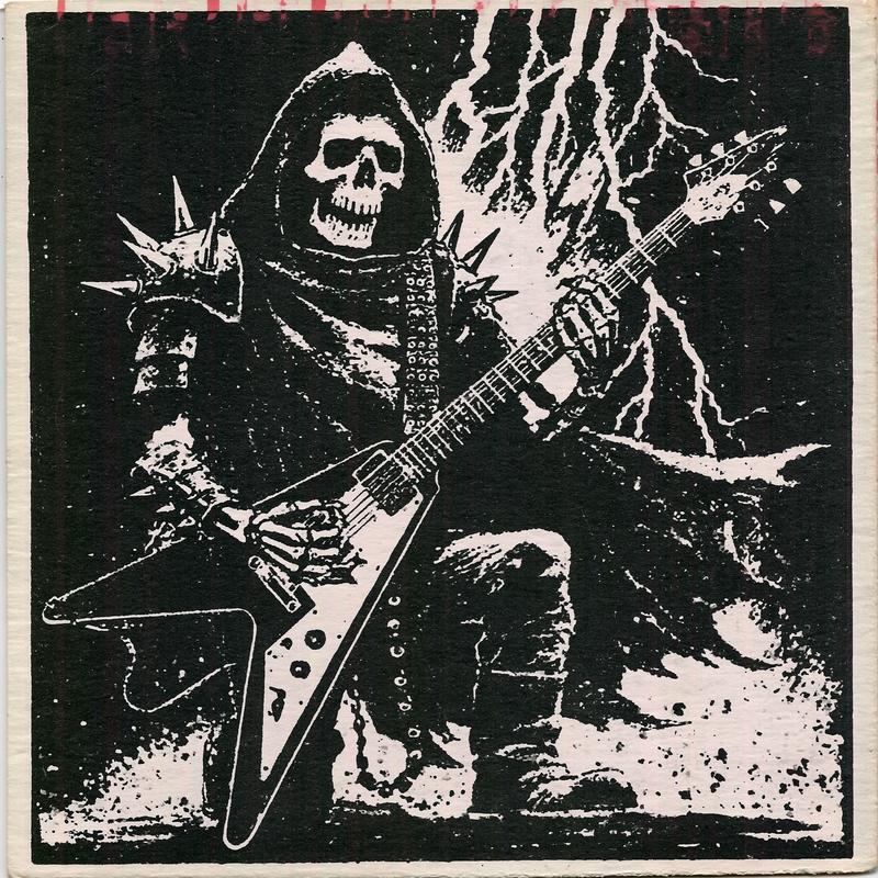 A hooded skeleton with spiked armor playing a Flying...