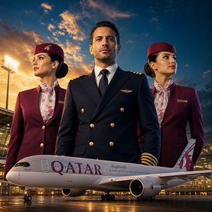 航空公司机组人员宣传海报