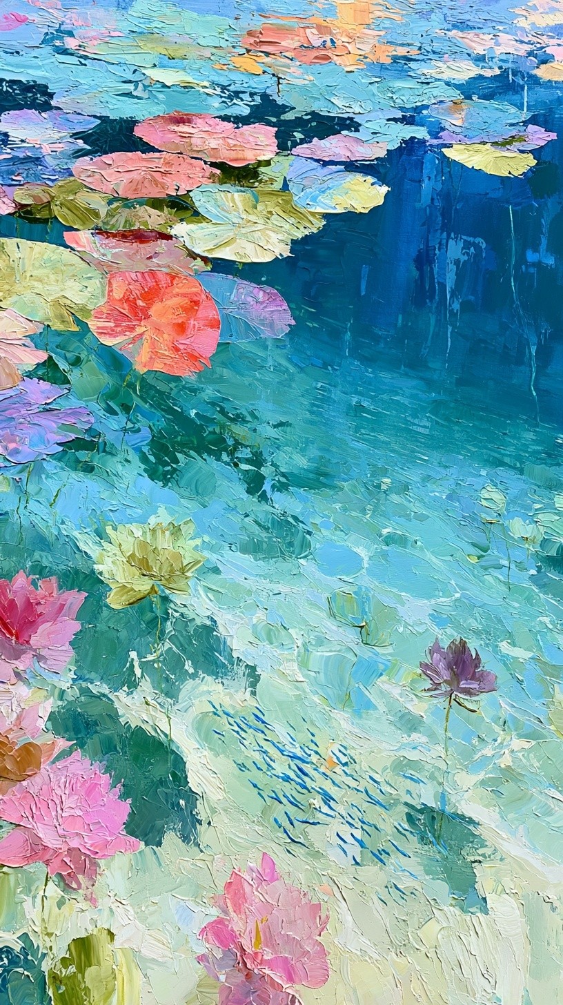 A shallow crystal clear white sand bottom spring with...