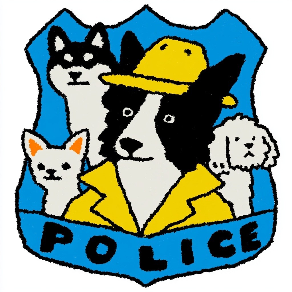 app icon central police badge inside the badge a...