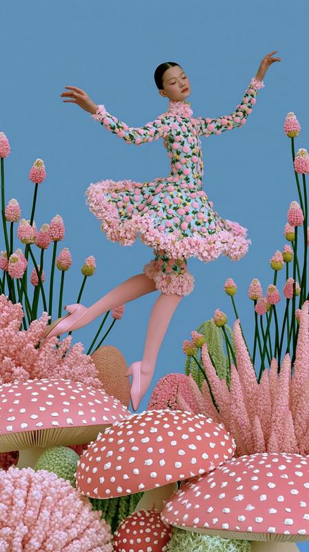 dancing in a pastel dream strange garden soft apocalypse...