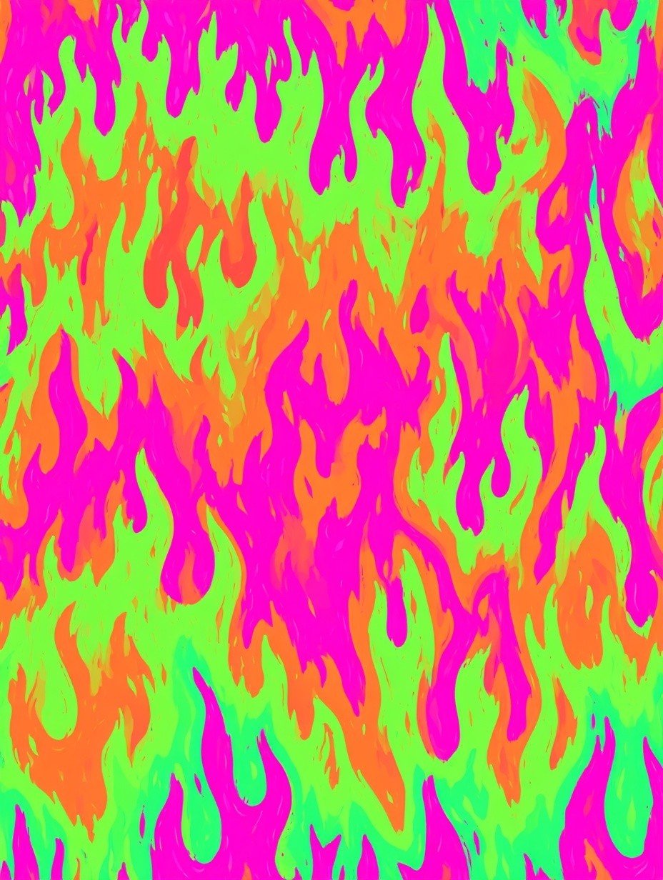 12x12 300dpi seamless repeating pattern of han drawn y2k...