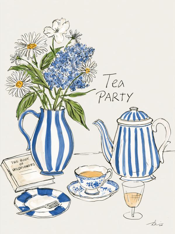 The cover of a modern book about tea Modern...