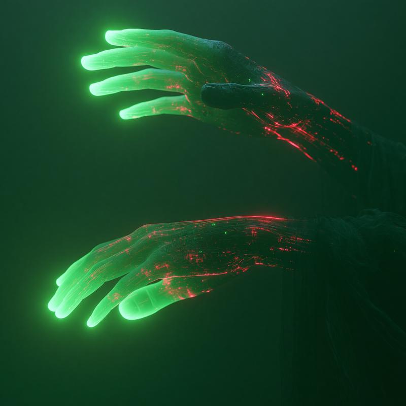 transfer of power between two people hands palm facing...