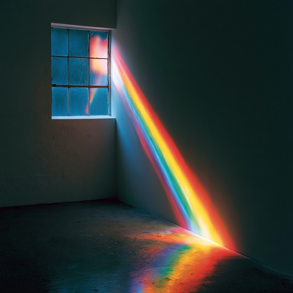 sunlight coming through a window and it acting like...
