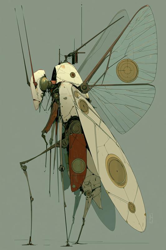 move its head and antenna flap wings don't rotate...