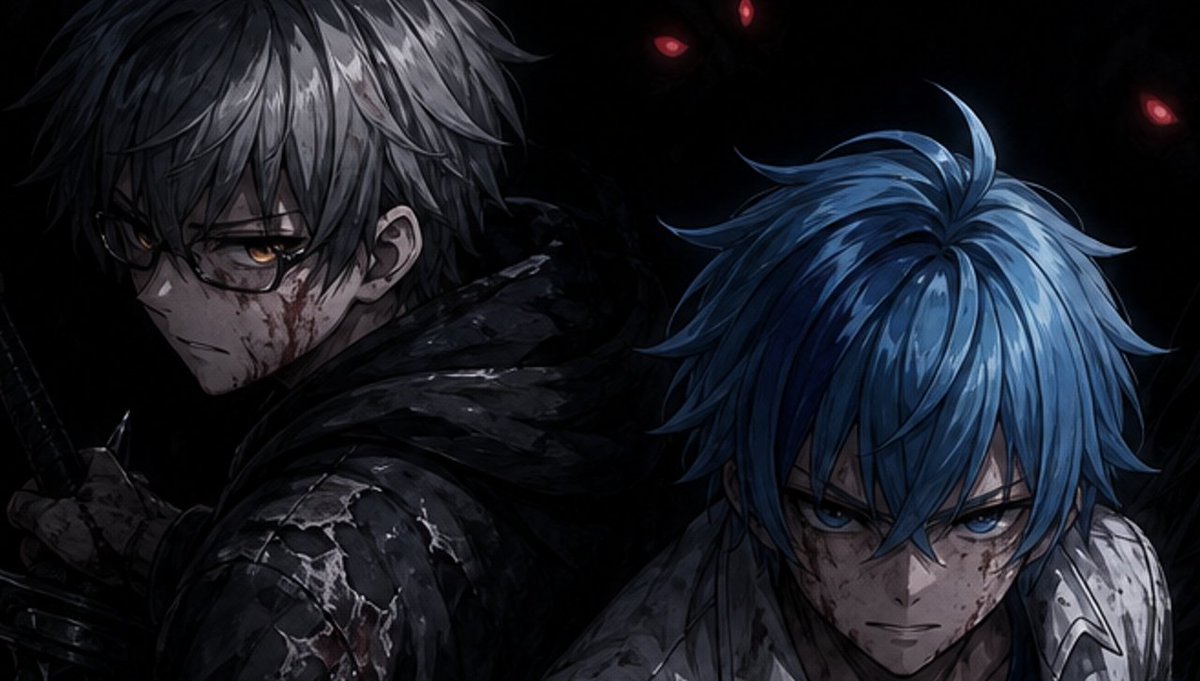 Dark Anime Warriors With Hidden Faces