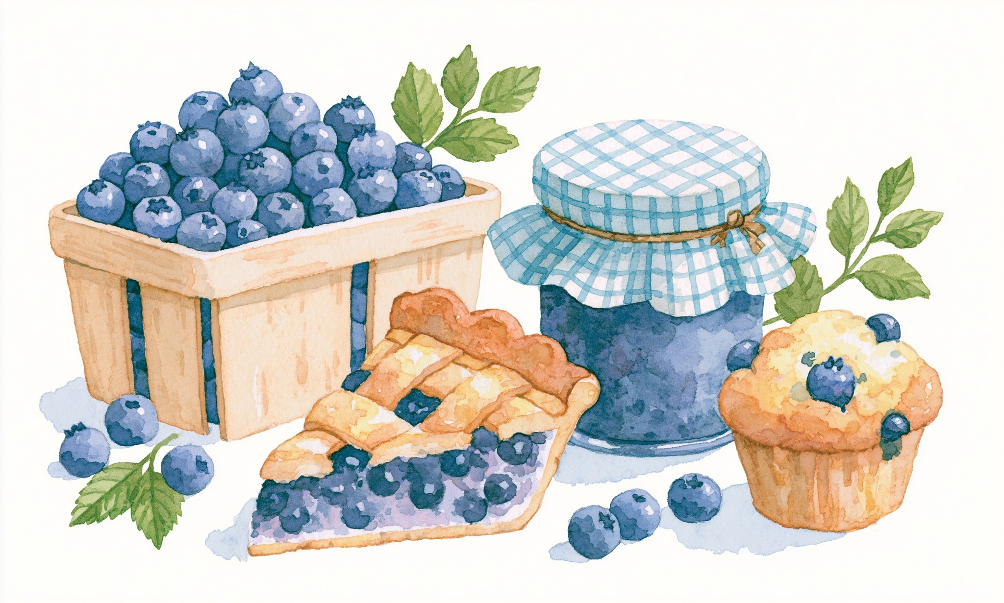 Painted watercolor style with no spatter or splatter arrangement...