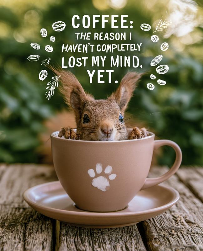 a heartwarming image of a squirrel peeking out from...
