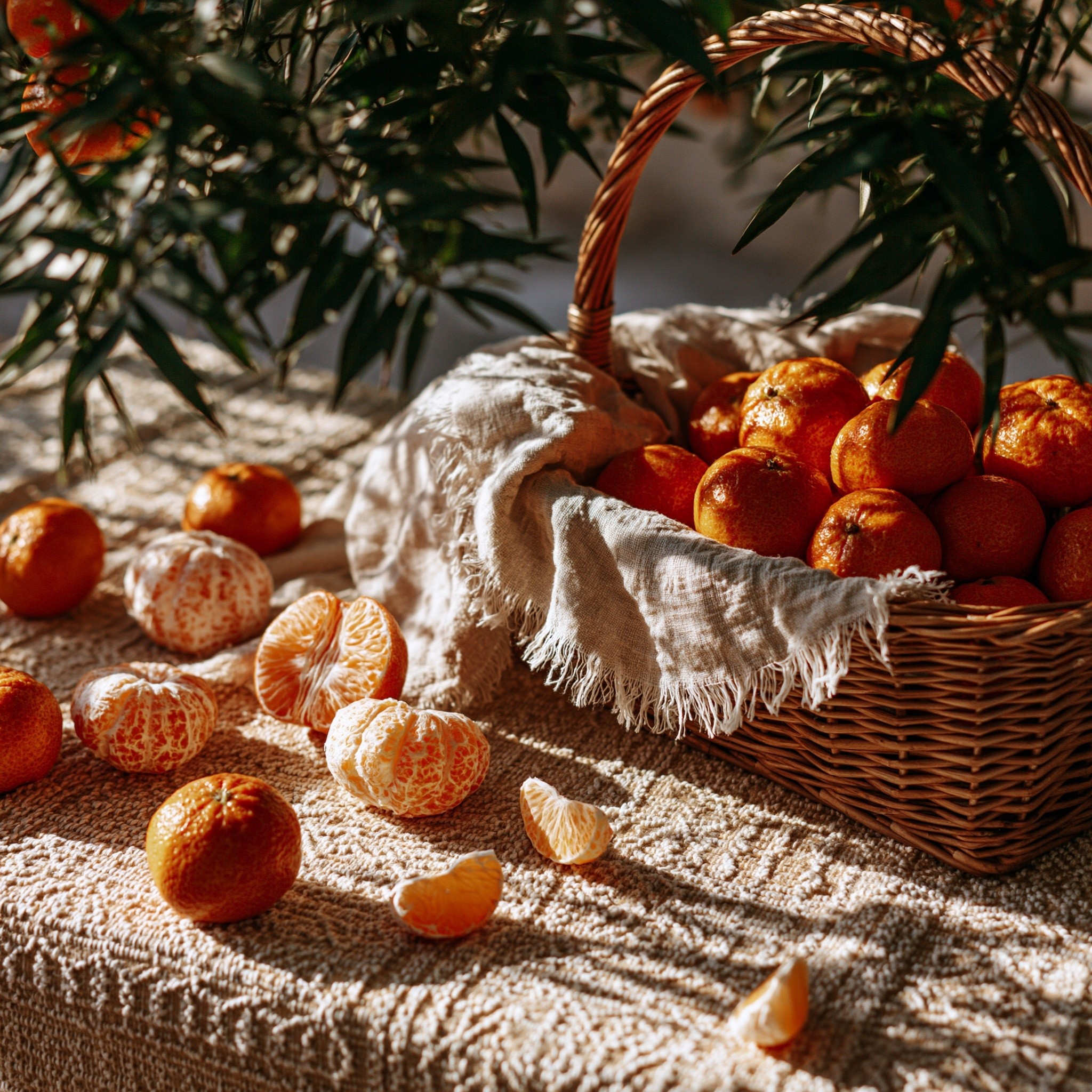 Square medium shot natural garden food stock image woven...