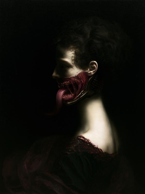 Painting by Henry Fuseli and Nicola Samori Cybernetic tongue...