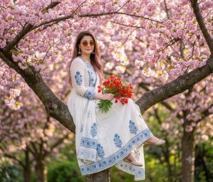 樱花人像