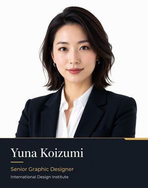 正式商务头像个人资料海报
