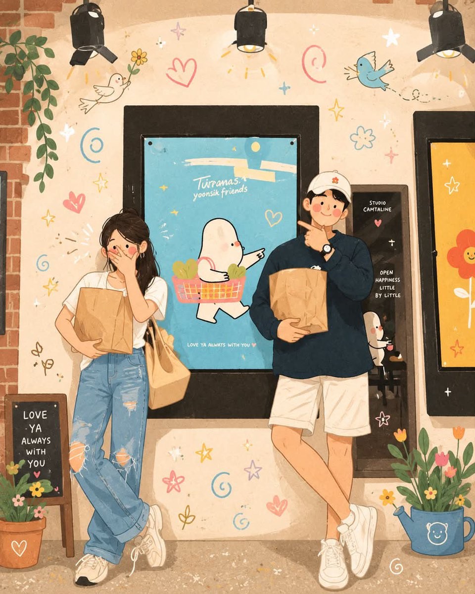 Whimsical Korean Digital Art