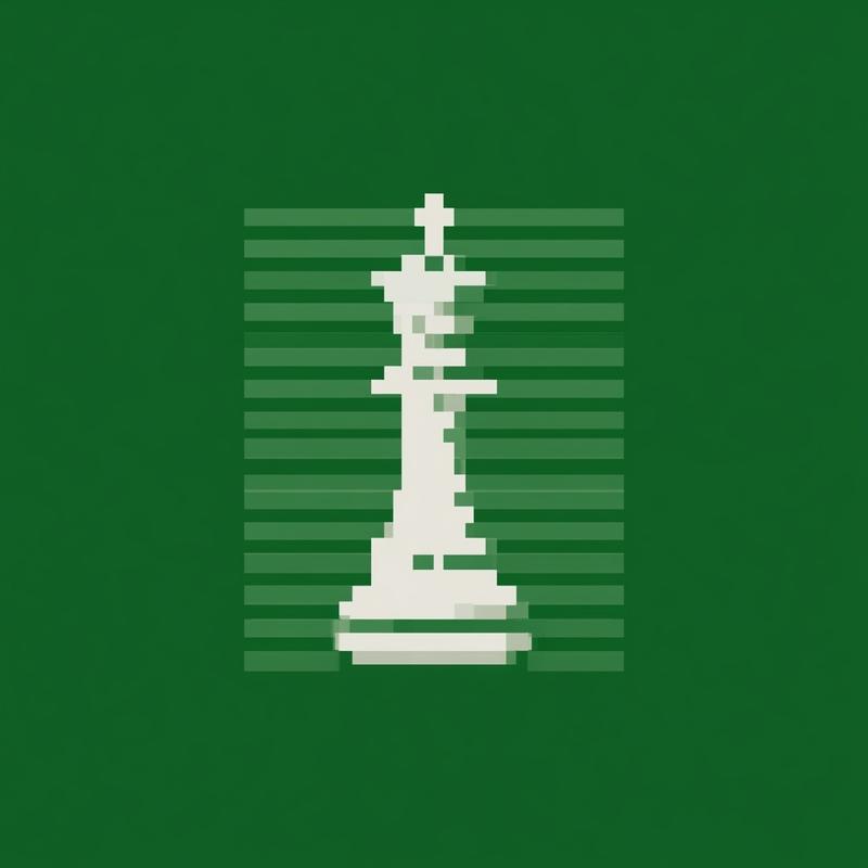 chess app icon in nokia lcd style green lcd...