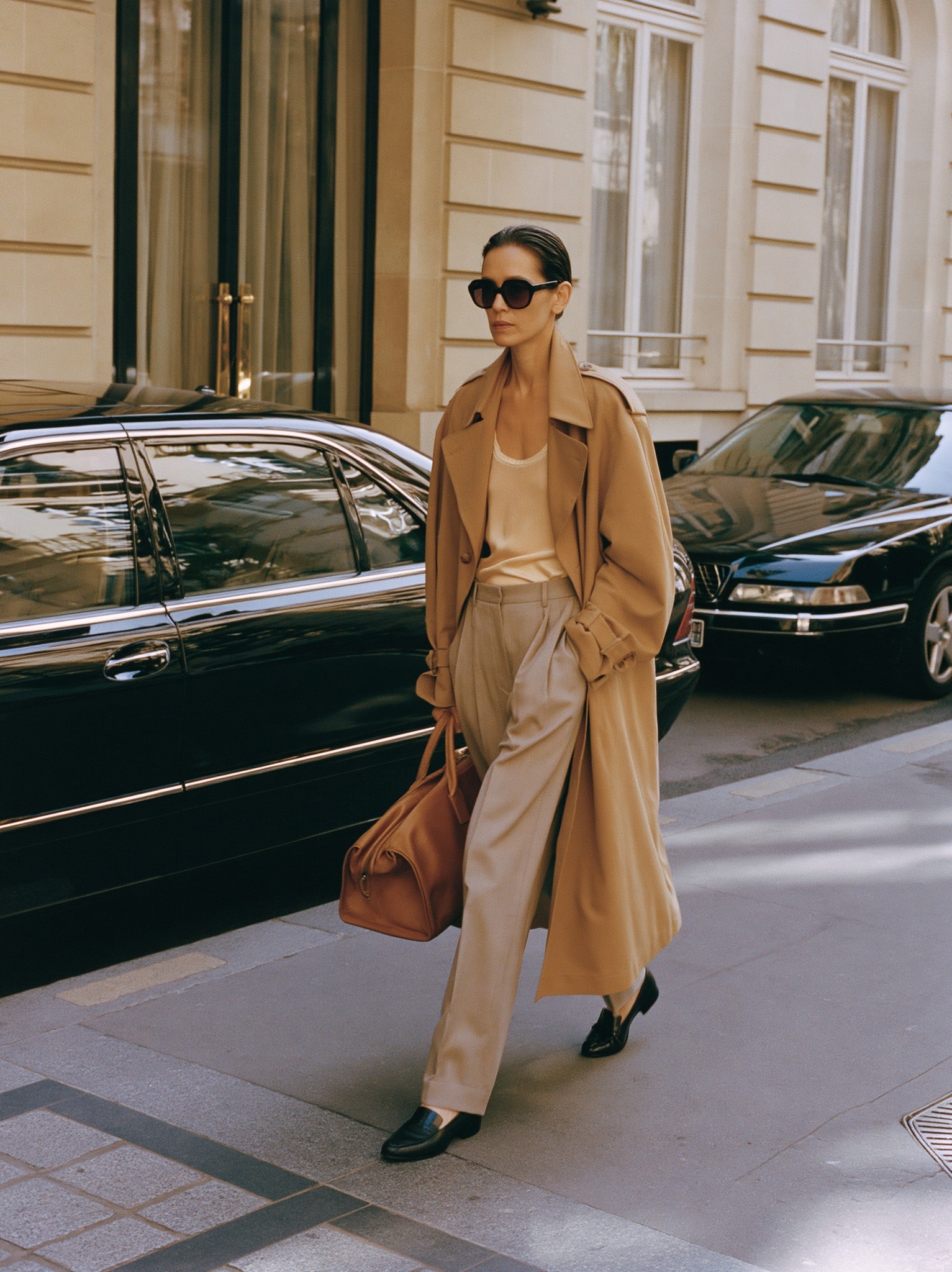 Off Duty THE DEPARTURE woman leaving luxury hotel at...