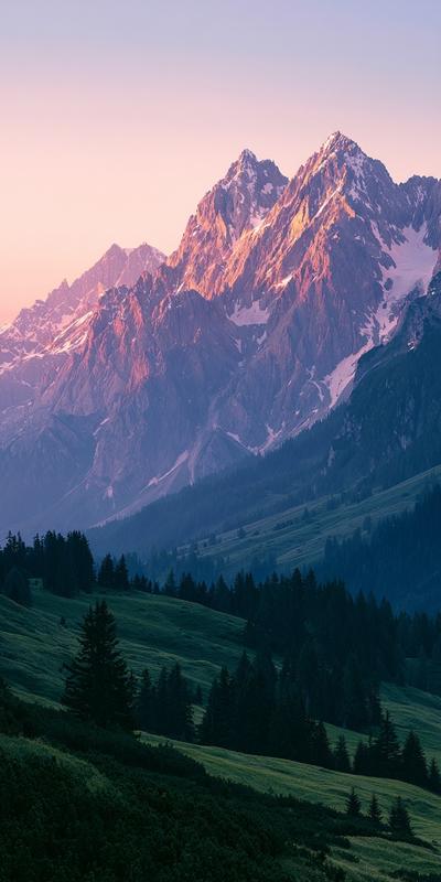 mobile wallpaper realistic landscape photography early morning dawn sky...