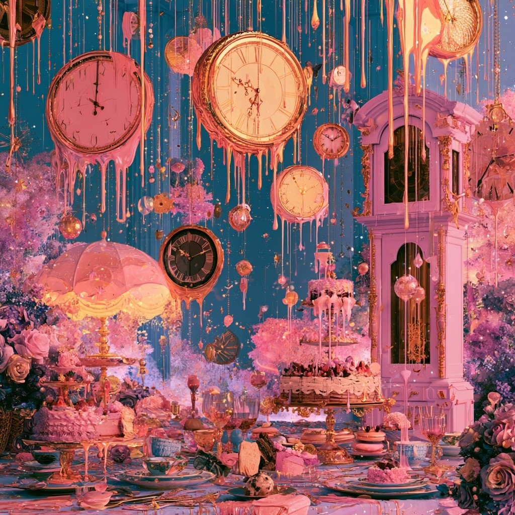 an old fashioned grandfather clock a digital clock and...