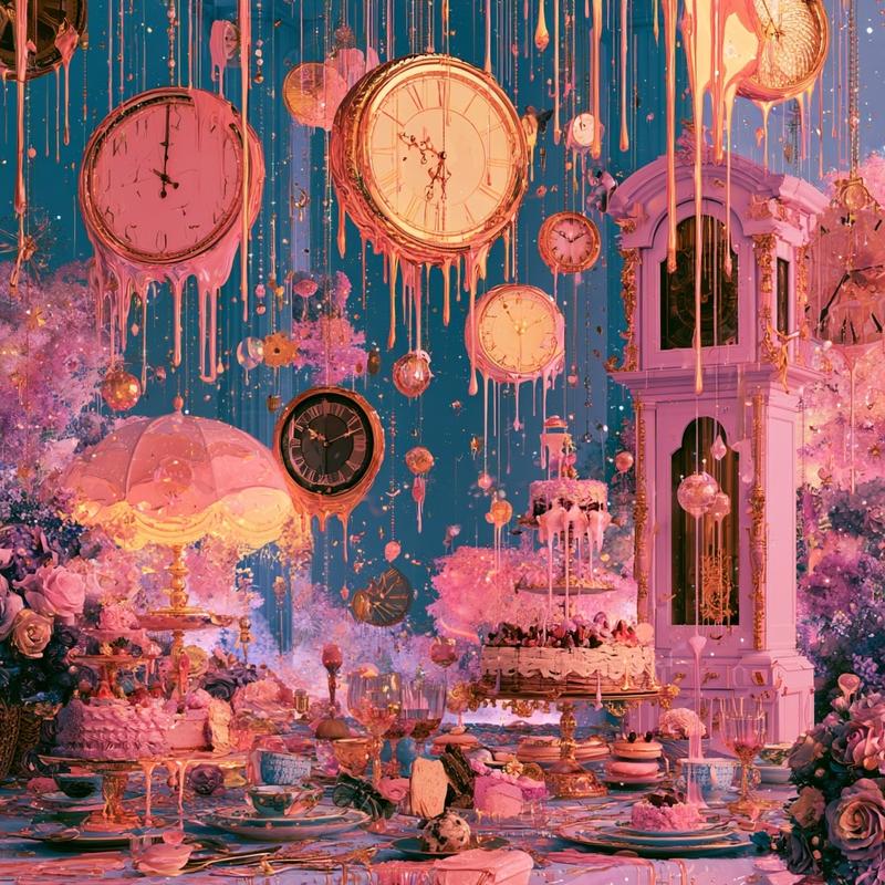 an old fashioned grandfather clock a digital clock and...