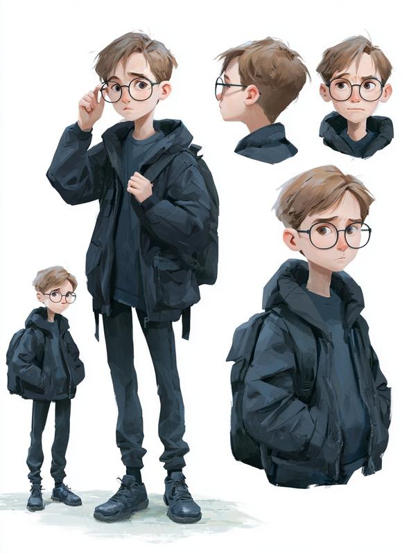 11-12 year old boy slim and slightly awkward build...