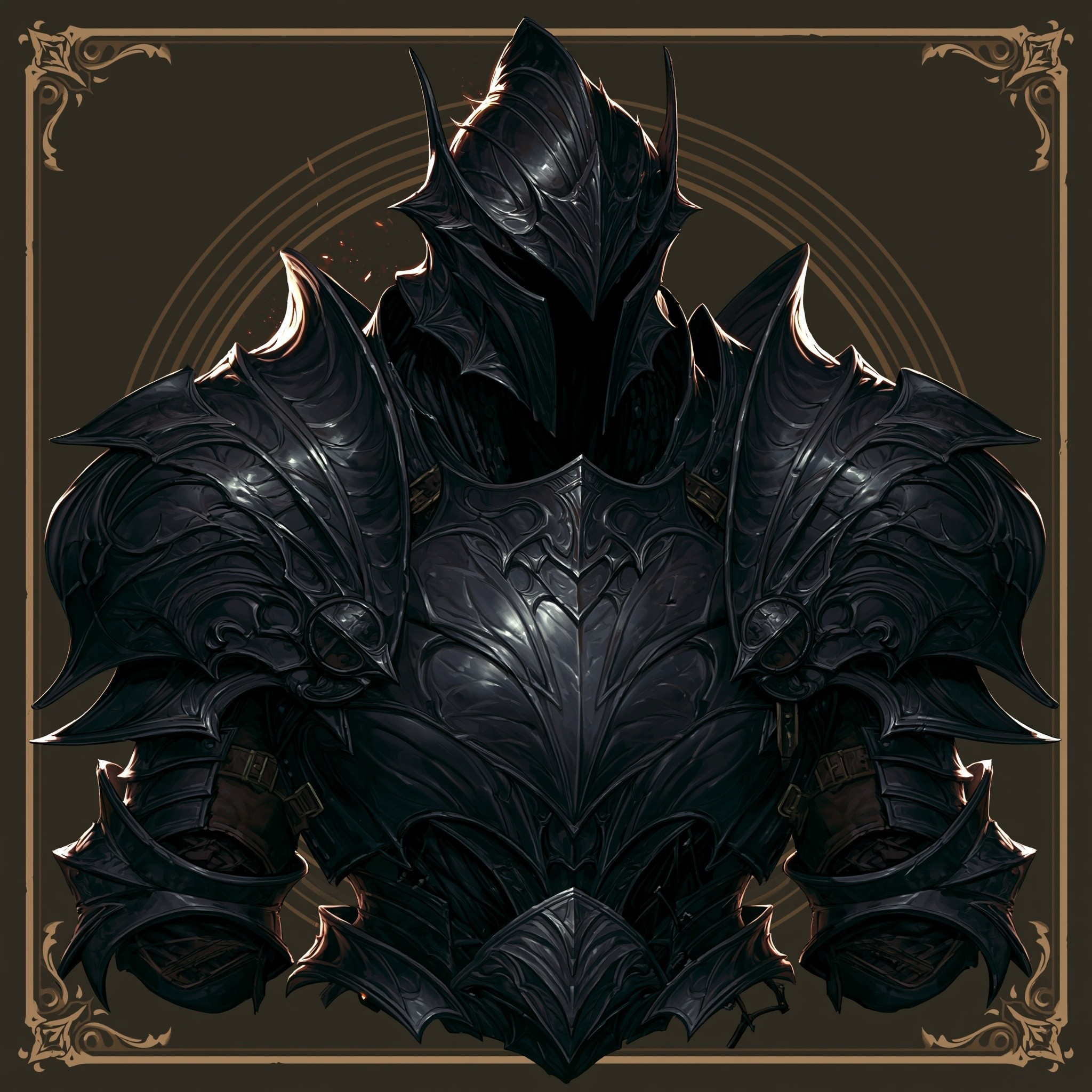 Heavy Armor black as night Forged from the moment...
