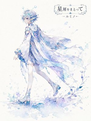 水彩剪影角色故事