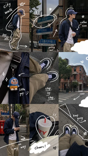 City Walk OOTD 旅行拼图