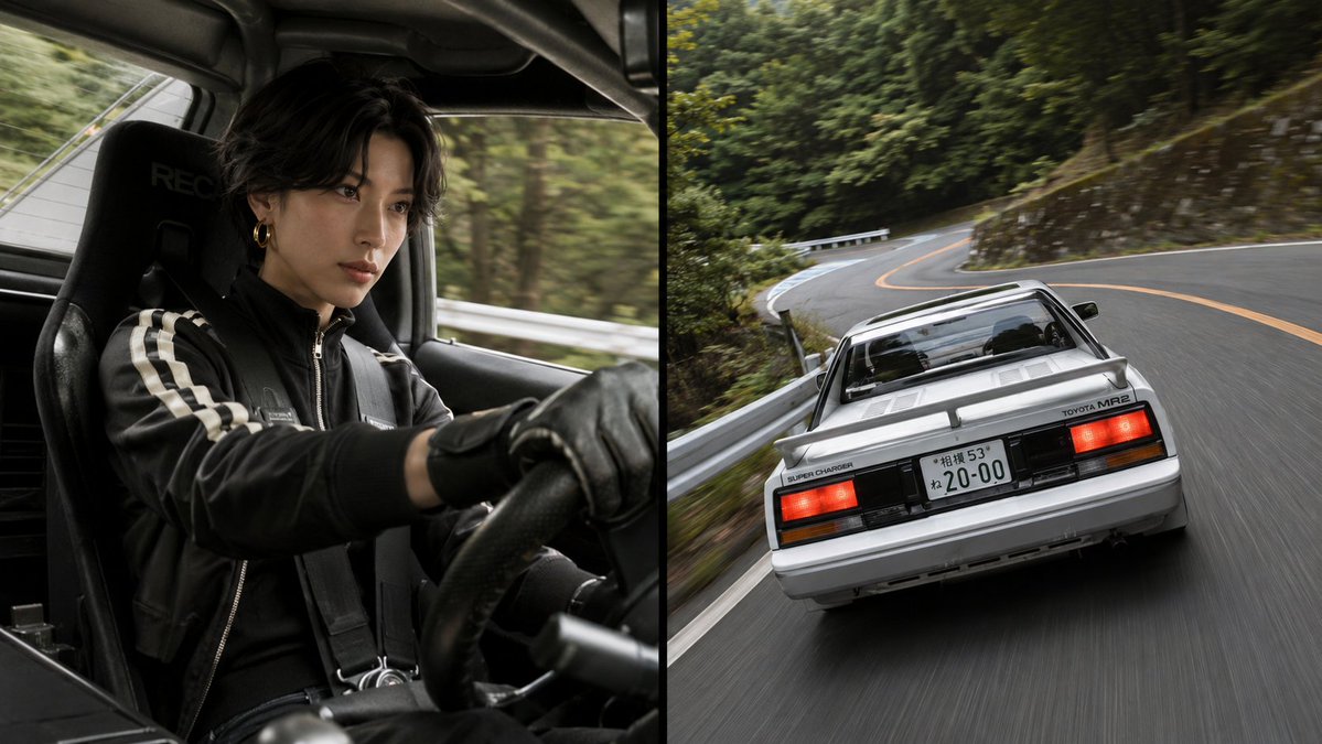分屏 MR2 峠（Touge）驾驶