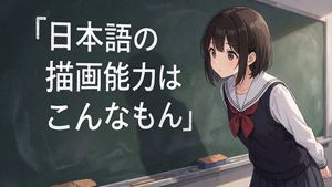 动漫女学生黑板引语