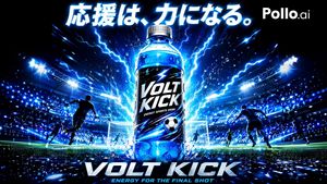 Volt Kick 足球能量饮料海报