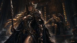 北欧渡鸦女武神壁纸