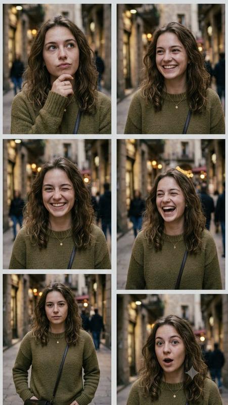 Multi-Expression Emotional Portrait Series