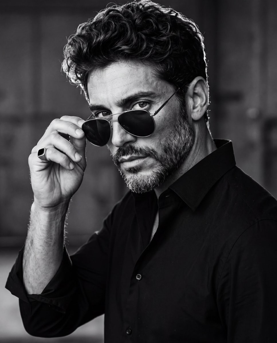 High Contrast Male Portrait