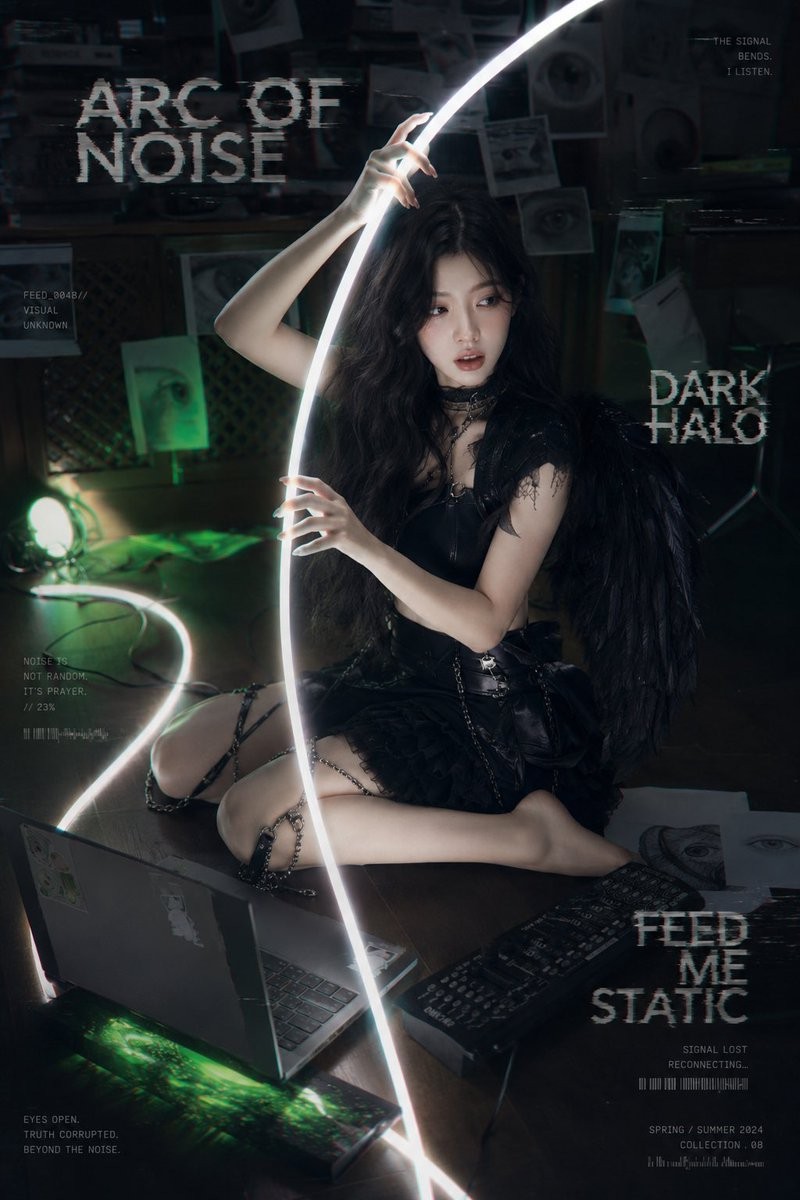 Dark Halo Cyber-Goth Poster