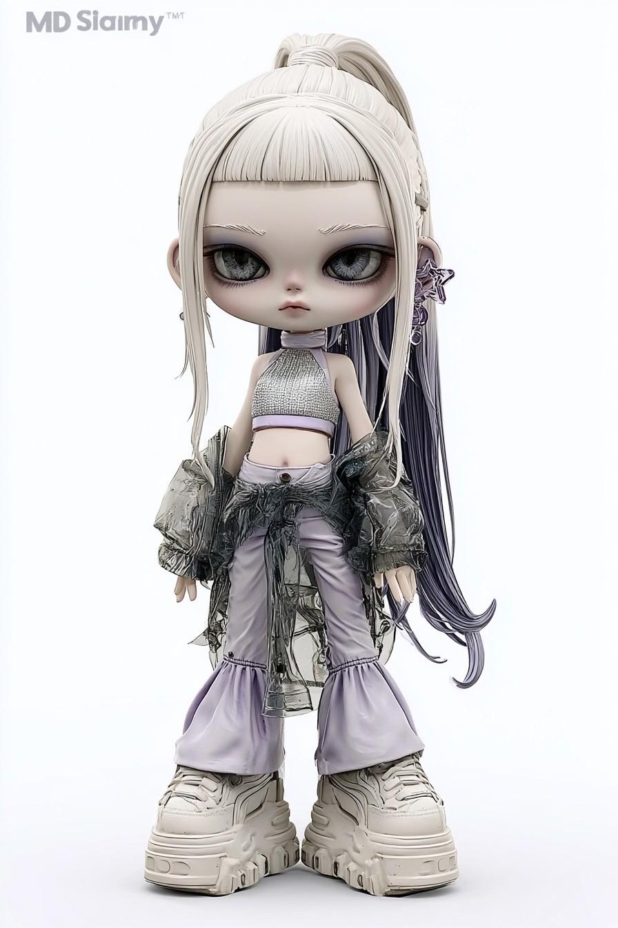 Full body standing stylized doll like Pop Mart blind...