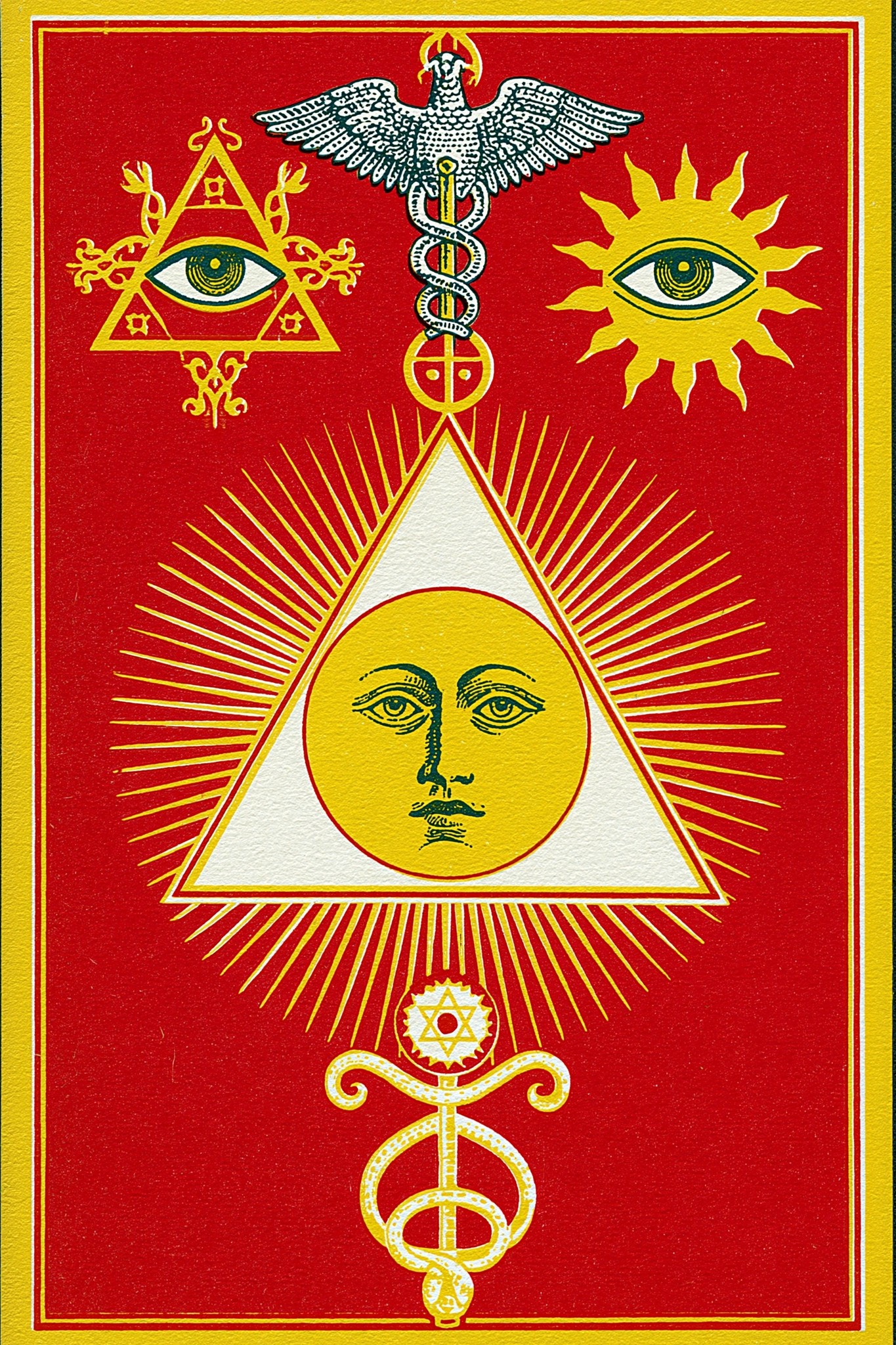 magic simple symbolic illust hermetic vintage...