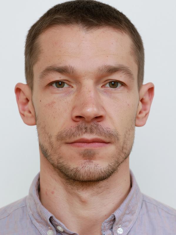 28-year-old thin man Introverted standard crew cut average-looking ID...
