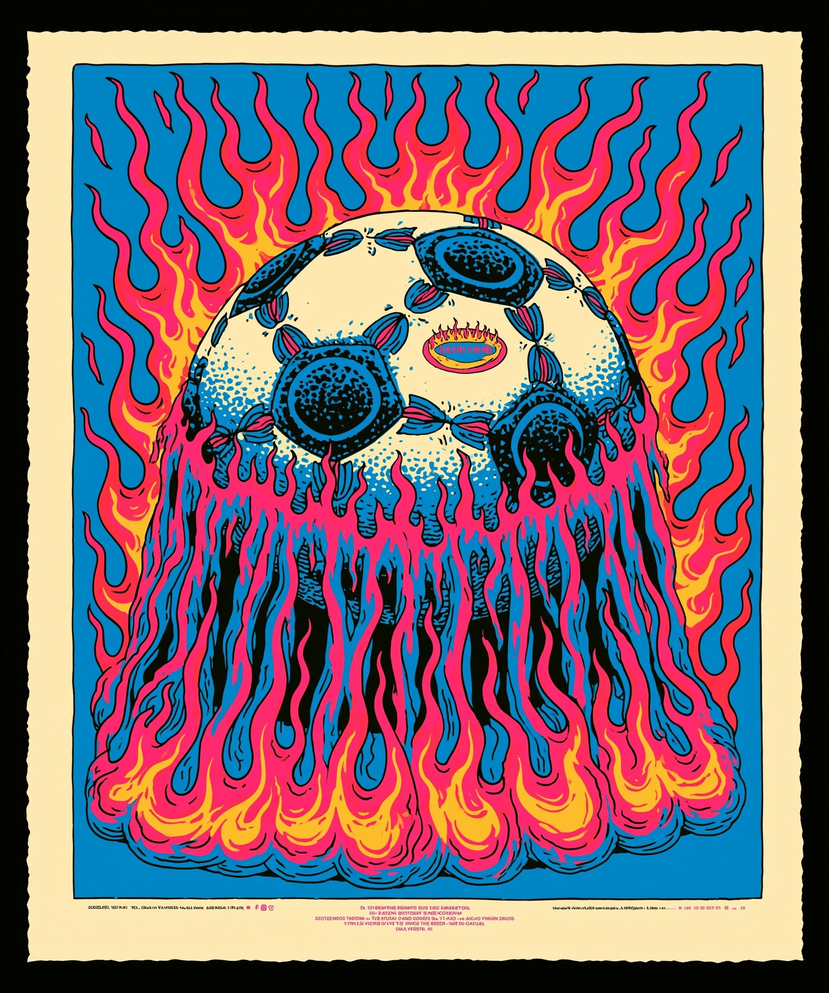 soccer ball on fire white background vector itY2K bootleg...