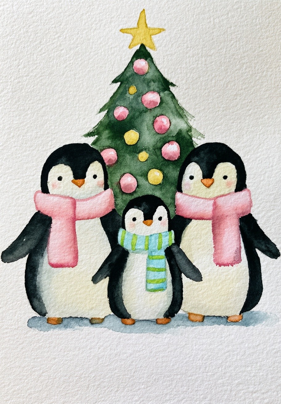 a watercolor illustration on a white background features three...