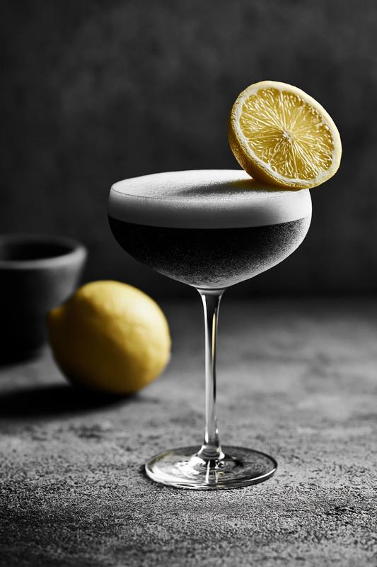 cocktail moody dark View from 45 camera angle minimal...