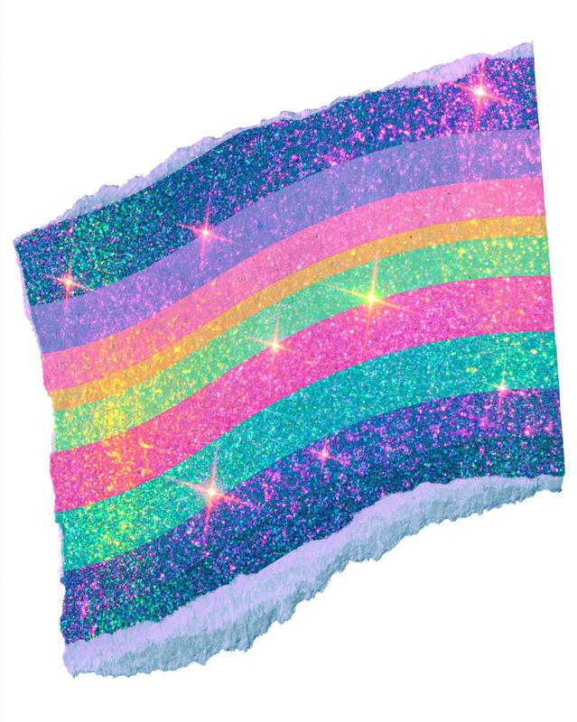 holographic glitter washi tape strip iridescent rainbow reflections Y2K...