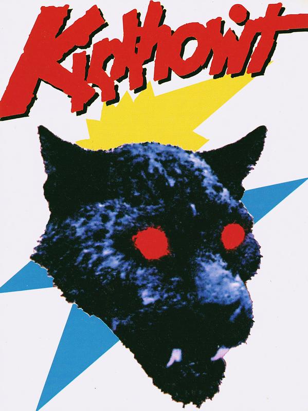 80s black panther illustration poster pure white background old...